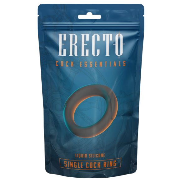 Erecto - krúžok na penis (čierny)