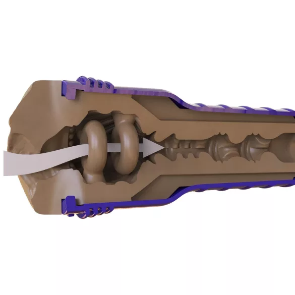 Fleshlight Boost Bang - realistická vagína masturbátor - hnedá