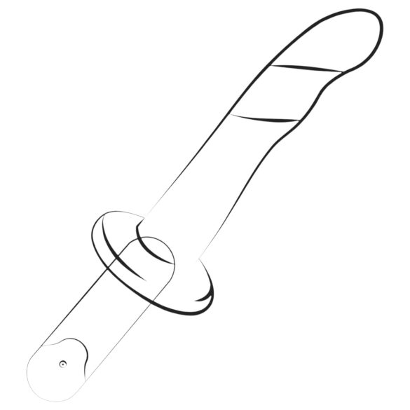 ROMP Dizi - silikónový ohybný dildo - ružovo-oranžový