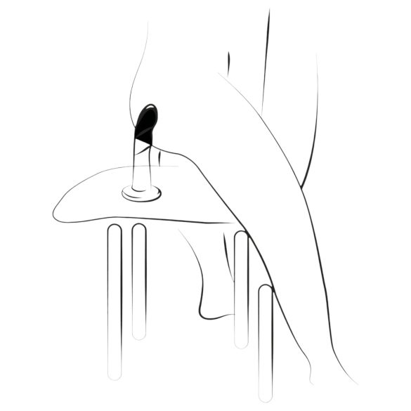 ROMP Dizi - silikónový ohybný dildo - ružovo-oranžový