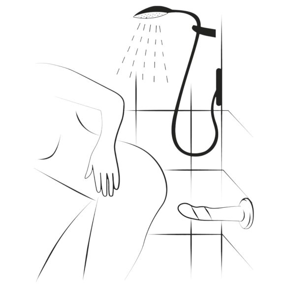 ROMP Dizi - silikónový ohybný dildo - ružovo-oranžový