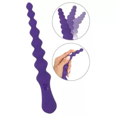 You2Toys - anál dildó ohybný s guľkami - fialový