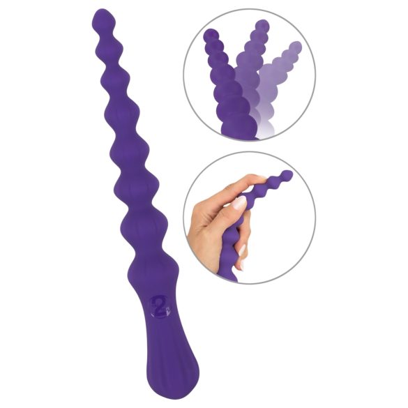 You2Toys - Guľový, flexibilný análny dildo (fialový)