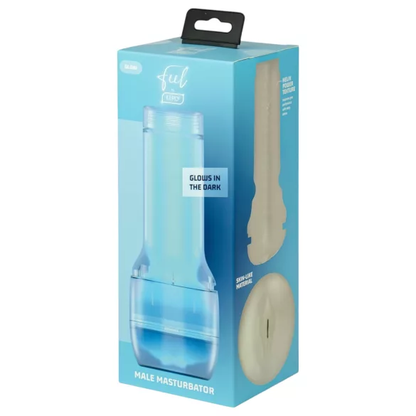 Kiiroo Feel Glow - svietiaca umelá vagína - PowerBlow kompatibilná (biela)