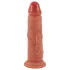 Realistixxx - realistický dvojvrstvový dildo - naturálny odtieň
