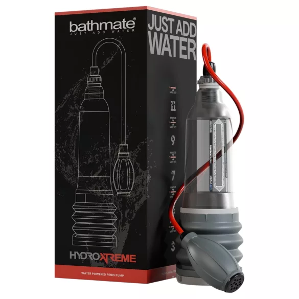 Bathmate - vákuová pumpa na penis - hydrosystém - priehľadná