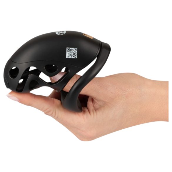 You2Toys - klietka na penis s plugom (čierna)