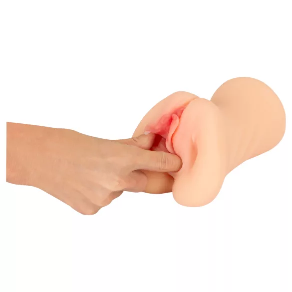 Nature Skin - vaginálny a orálny masturbátor (prírodný)