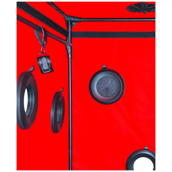 Secretdome - BDSM sex kabína s otvormi (čierna)