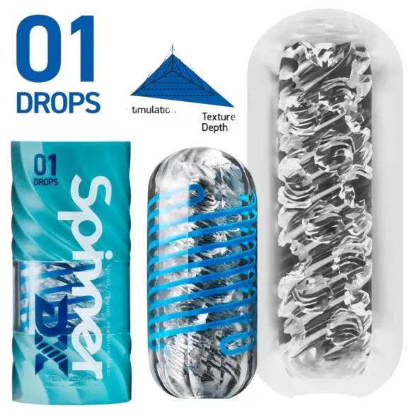 TENGA Spinner DX - masturbátor (priehľadný)