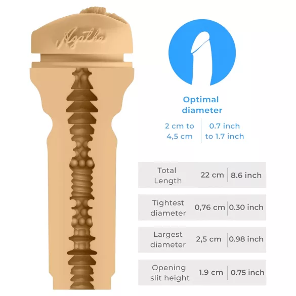 Kiiroo Agatha Vega - masturbátor vagína - PowerBlow kompatibilný - natur