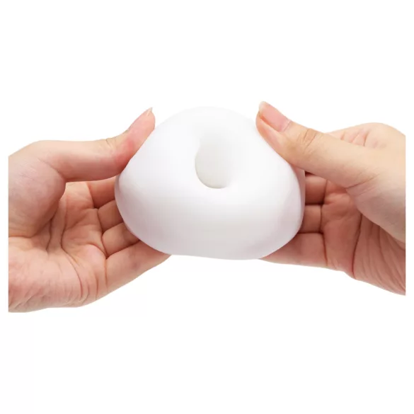 TENGA 3Dx Spiral - masturbátor so špirálovým vzorom (biely)