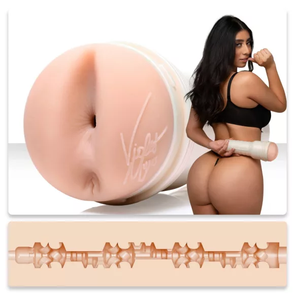 Fleshlight Girls Violet Myers Ahegao - realistický análny masturbátor (telovej farby)