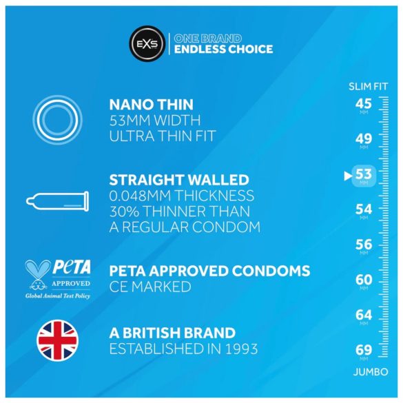 EXS - ultra tenký kondóm - 3 ks