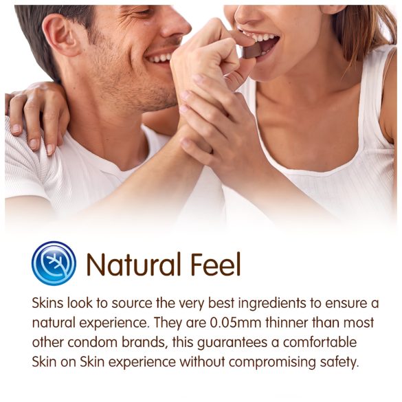 Skins - kondóm s čokoládovou príchuťou - 4 ks