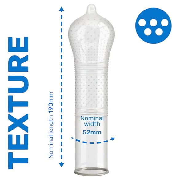 Pasante - prezervatív - vrúbkovaný, bodkovaný - 12 ks