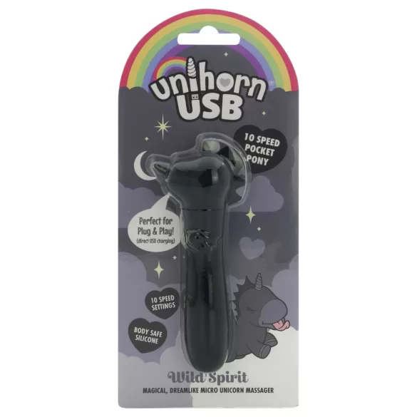 Unihorn Wild Spirit - akumulátorový minivibrátor (čierny)