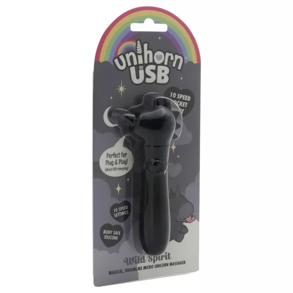 Unihorn Wild Spirit - akumulátorový minivibrátor (čierny)