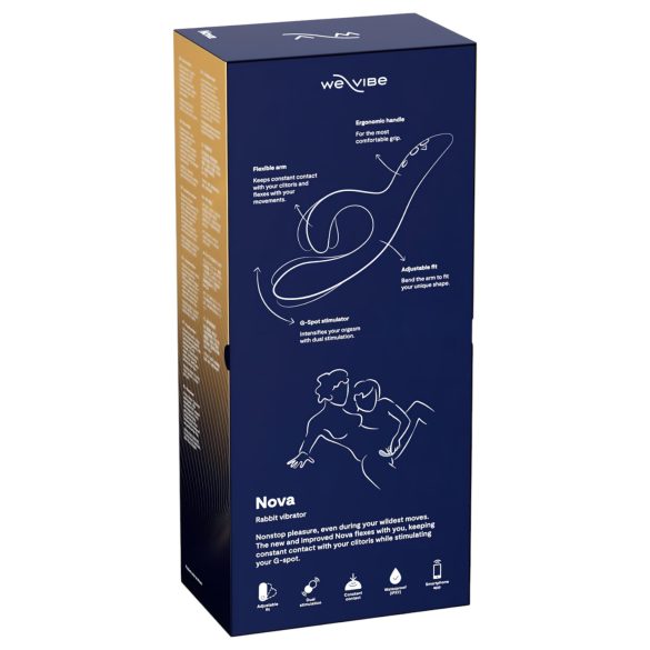 We-Vibe Nova 2 - vibrátor s ohybným ramienkom na klitoris - modrý, nabíjateľný