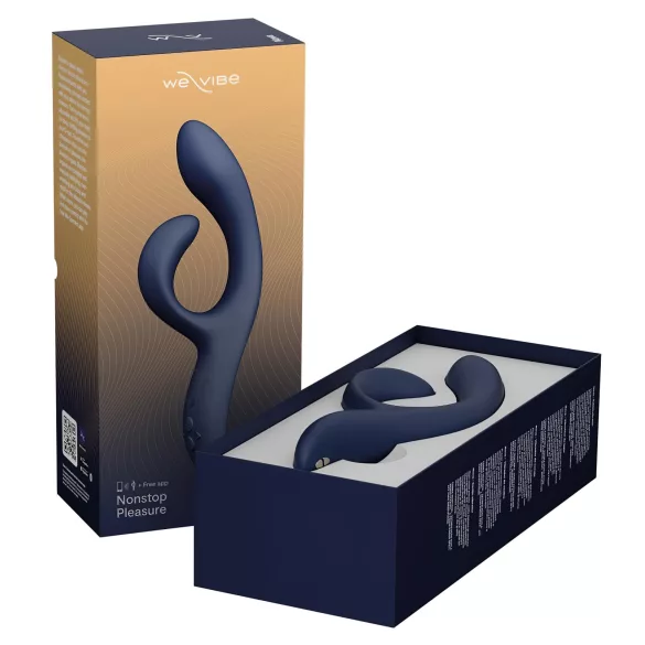 We-Vibe Nova 2 - Aplikáciou ovládaný flexibilný vibrátor s klitoriálnym ramienkom (modrý)