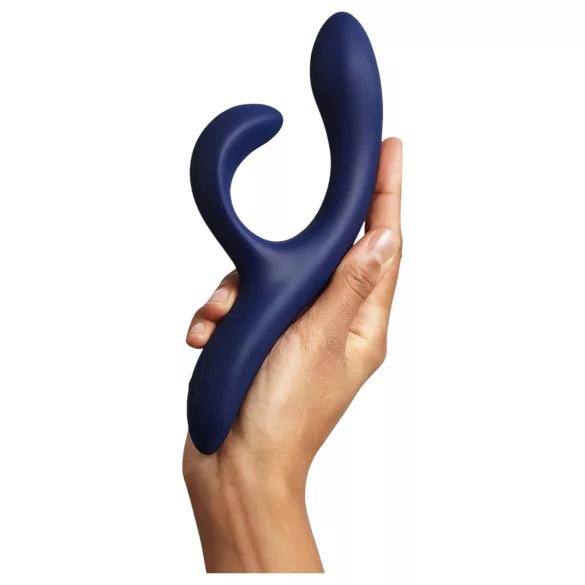We-Vibe Nova 2 - Aplikáciou ovládaný flexibilný vibrátor s klitoriálnym ramienkom (modrý)