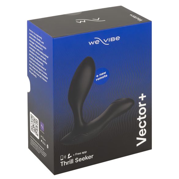 We-Vibe Vector+ - análny vibrátor s aplikáciou - dobíjací - čierny
