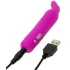 Happyrabbit - mini vibrátor s králikom - dobíjací - fialový