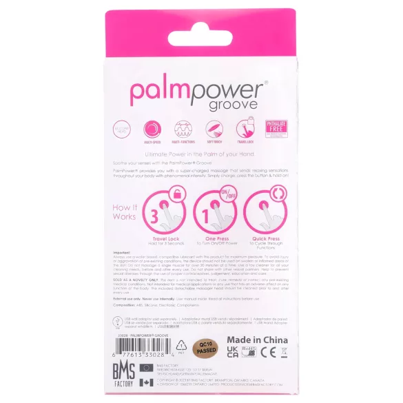 PalmPower - masážny vibrátor na klitoris - nabíjací - ružový