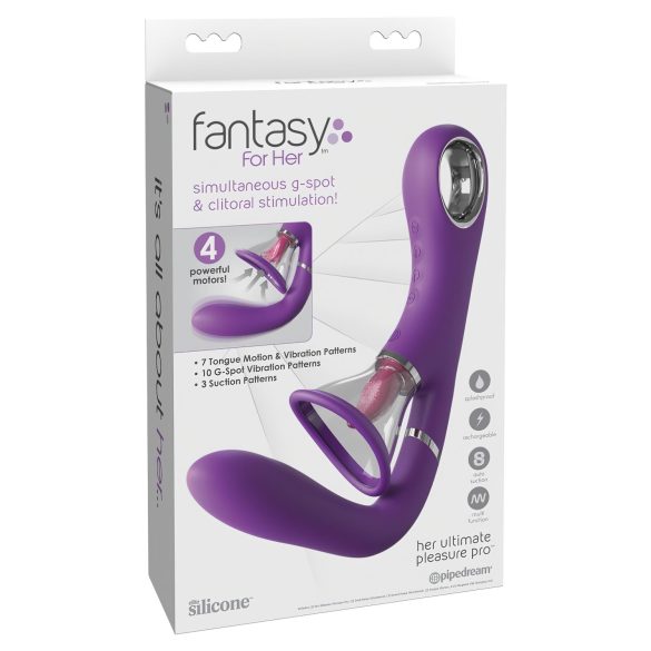 Fantasy For Her - 4-motorový G-bod a klitoris vibrátor (fialový)