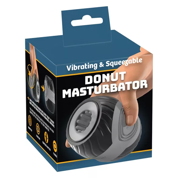 You2Toys - mužský masturbátor s 2 motormi - sivý