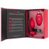 b-vibe srdce - nabíjateľný, rádiový análny vibrátor (červený)