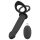 Pripínací análny vibrátor (čierny) Black Velvet Double F