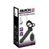 Pripínací análny vibrátor (čierny) Black Velvet Double F