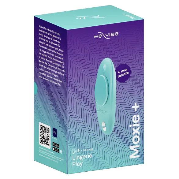 We-Vibe Moxie+ - rádiový, inteligentný klitorálny vibrátor (tyrkysový)