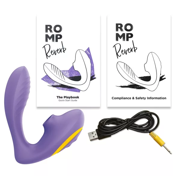 ROMP Reverb - vlnový 2v1 vibrátor na bod G (fialový)