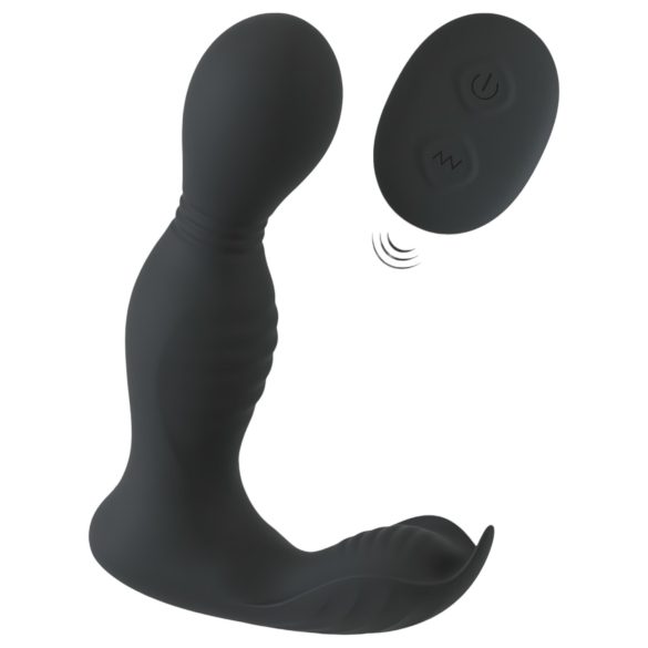 Rebel - diaľkový 2v1 prostatický vibrátor (čierny)