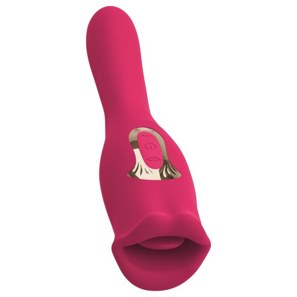 You2Toys - 2v1 vibrátor s jazýčkom (ružový)