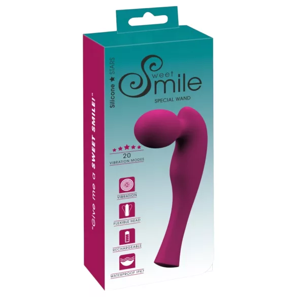 SMILE - masážny vibrátor na klitoris - nabíjateľný - ružový