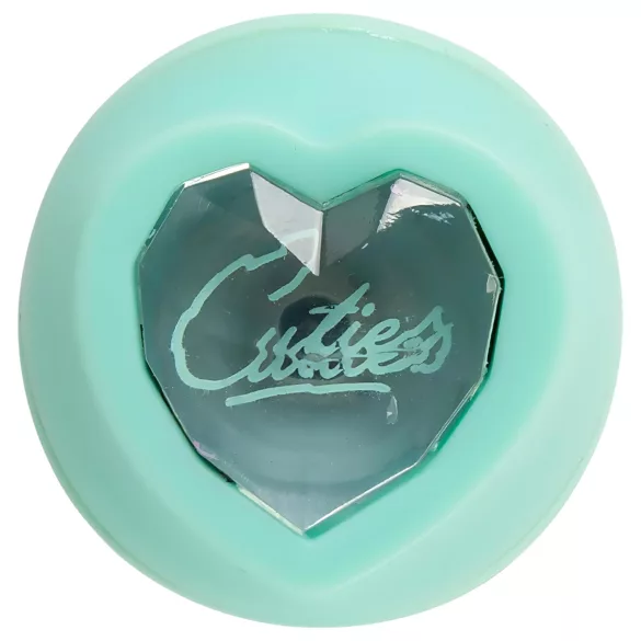 Cuties Mini 4 - akumulátorový, zajačikový vibrátor s klitorálnym ramienkom (zelený)
