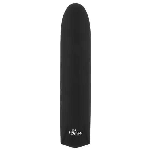 Smile - vibračný mini vibrátor na batérie - vodeodolný - čierny