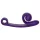 Snail Vibe Curve - vibrátor na klitoris a bod G - 2v1 - fialový