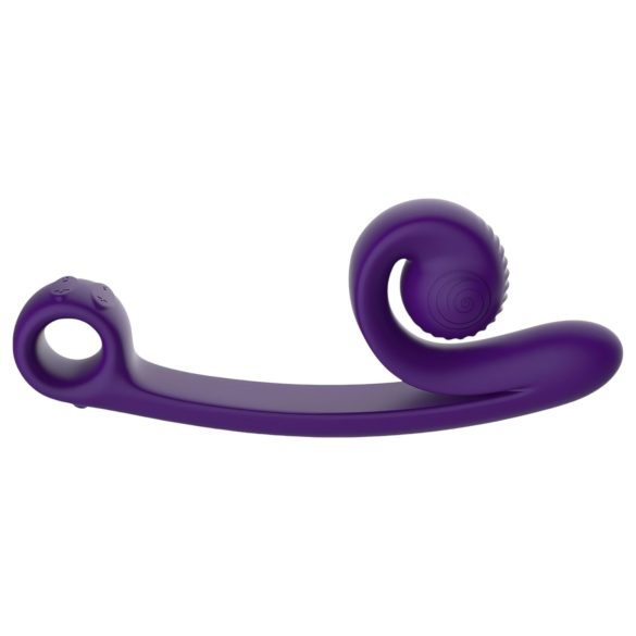 Snail Vibe Curve - 2v1 klitorisový stimulátor a vibrátor (fialový)