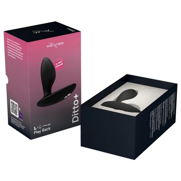 We-Vibe Ditto+ - análny vibrátor na diaľkové ovládanie - nabíjateľný - čierny