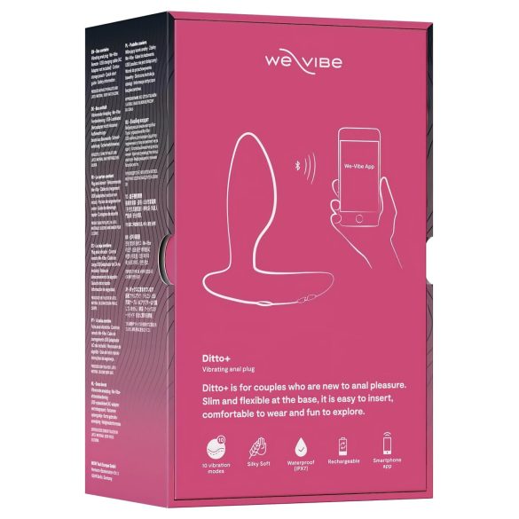 We-Vibe Ditto+ - šikovný, akumulátorový análne vibrátor (ružový)