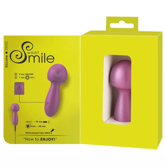 Sweet Smile - Ohnutá mini palička (ružová)