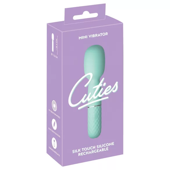 Cuties - mini masážny vibrátor - mentolová