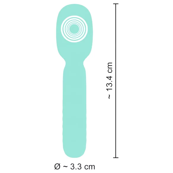 Cuties - mini masážny vibrátor - mentolová