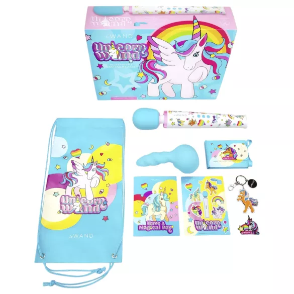 le Wand Unicorn - masážny vibrátor set - dúhová farba