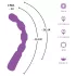 You2Toys - vibrátor na G a P bod s perličkami - fialový