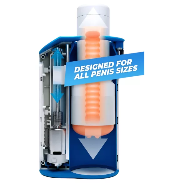 Autoblow A.I. Ultra - masturbátor ústa na elektrinu - biely